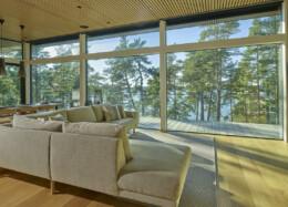 HIrsihuvila Villa Havsvik, olohuone